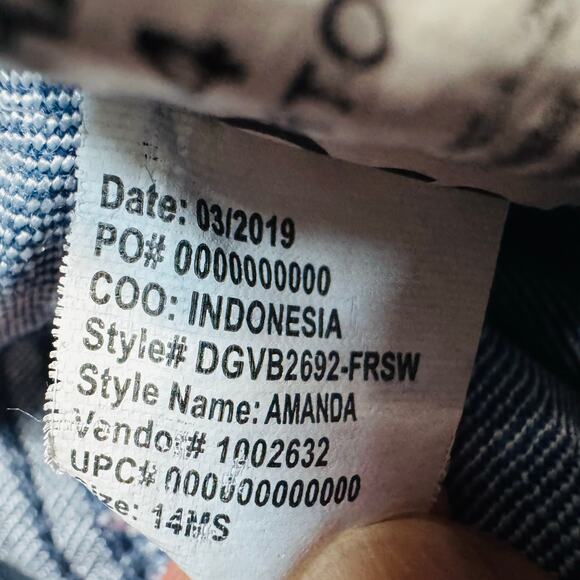 GLORIA VANDERBILT Women Blue Denim Amanda DGVB2692 Cotton Tapered Short Jeans 14 - Picture 8 of 9